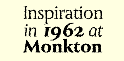 Monkton Aged Fuente Póster 1