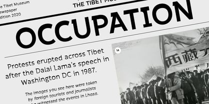 Musée du Tibet Police Affiche 7