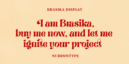 Brasika Display Font Poster 15