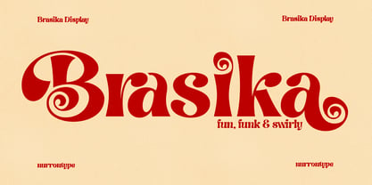 Brasika Display Font Poster 2