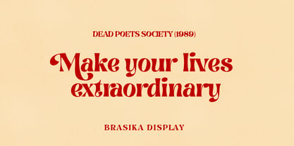 Brasika Display Font Poster 11