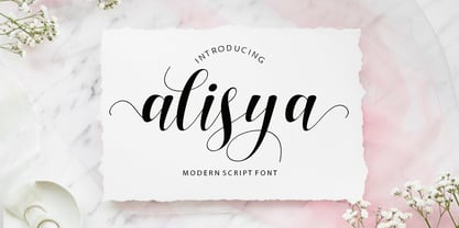 Alisya Script Fuente Póster 1