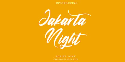 Jakarta Night Font Poster 1
