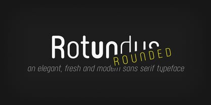 Rotundus Rounded Font Poster 1