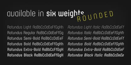 Rotundus Rounded Font Poster 2