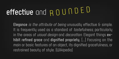 Rotundus Rounded Font Poster 3