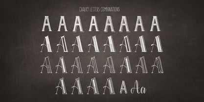 Chalky Letters Font Poster 3