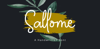 My Sallome Font Poster 1