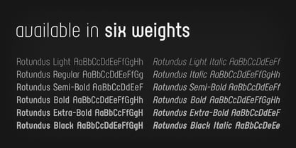 Rotundus Font Poster 6