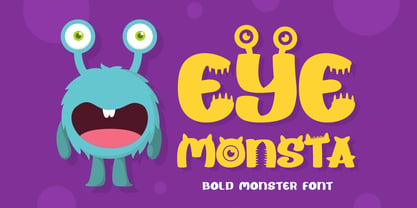 Eye Monsta Font Poster 1