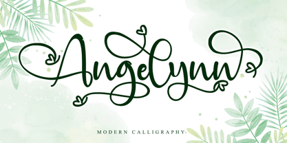 Angelynn Font Poster 1