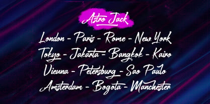 Astro Jack Font Poster 8