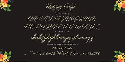 Restiany Font Poster 7