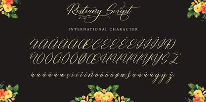 Restiany Font Poster 9
