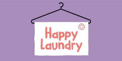 Happy Laundry Font Poster 1