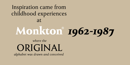 Monkton Font Poster 5
