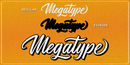 Megatype Script Font Poster 5
