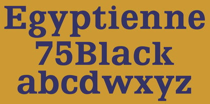 Egyptienne75 Black Font Poster 5