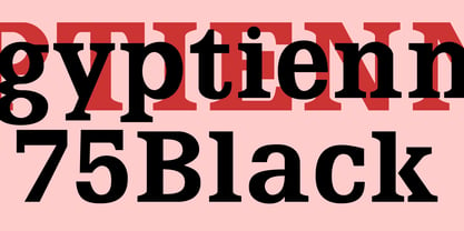 Egyptienne75 Black Font Poster 4