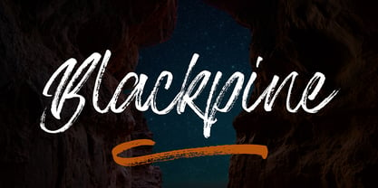 Blackpine Font Poster 1