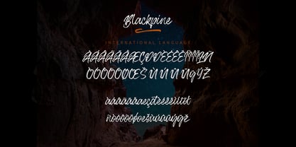 Blackpine Font Poster 8