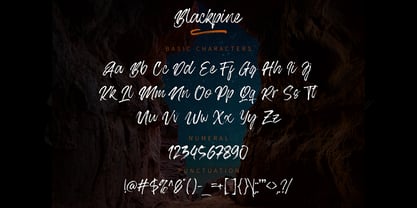 Blackpine Font Poster 7