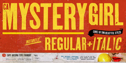 CA Mystery Girl Fuente Póster 1