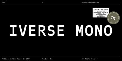 Iverse Mono Font Poster 1