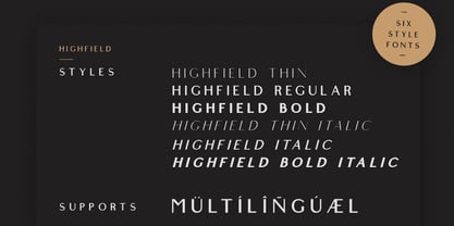 Highfield Font Poster 3