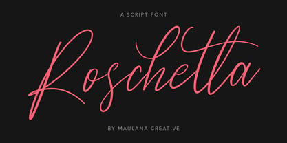 Roschetta Font Poster 1