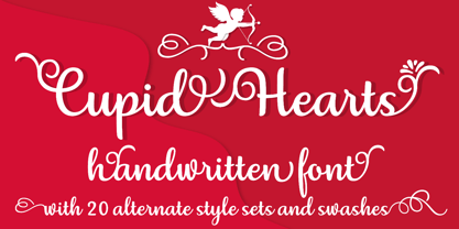 Cupid Hearts Font Poster 1