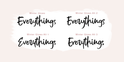 Winter Glows Font Poster 10