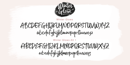 Winter Glows Font Poster 11