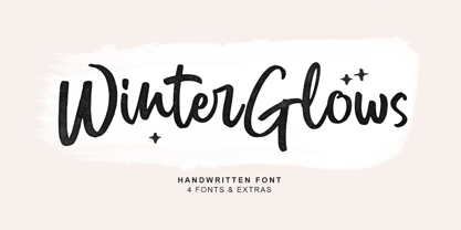 Winter Glows Font Poster 1