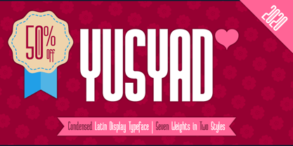 Yusyad Font Poster 3