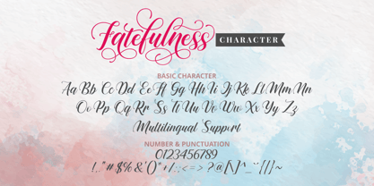 Fatefulness Font Poster 9
