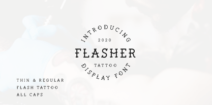 Flasher Font Poster 1