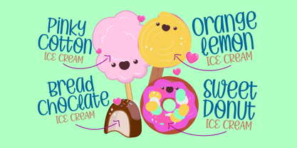Yummy Ice Cream Font Poster 2