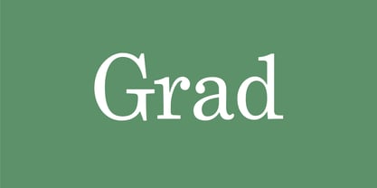 Grad Font Poster 1