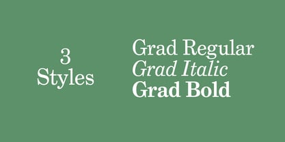 Grad Font Poster 3