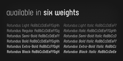 Rotundus Font Poster 2