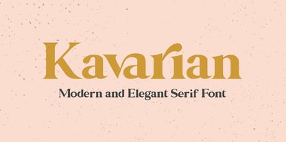 Kavarian Serif Font Poster 1