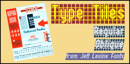 Type Tiles JNL Font Poster 1