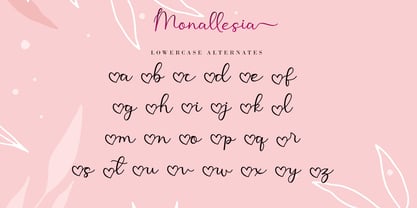 Monallesia Script Font Poster 13