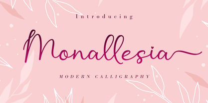 Monallesia Script Font Poster 1