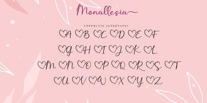 Monallesia Script Font Poster 14