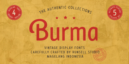 Burma Font Poster 1