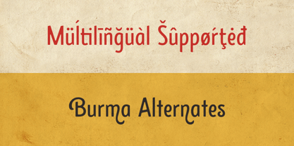 Burma Font Poster 10