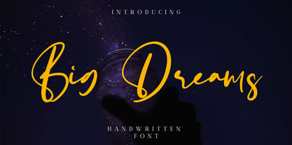 Big Dreams Font Poster 1