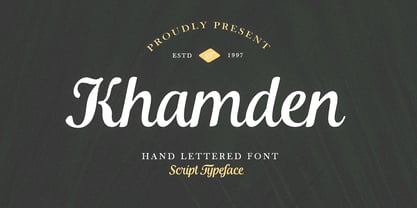 Khamden Script Font Poster 1
